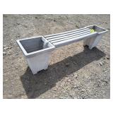 Double Pot Bench Planter