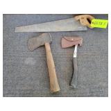 2 Hatchets/1 Hand Saw