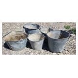 6 - Metal Buckets