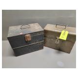 2 Metal Tool Boxes
