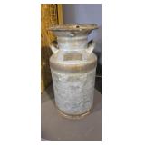 Vintage North Dakota Brass Plate Milk Can