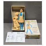 Vintage Marx Jane West Cowgirl Doll and Box