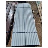 30 Pieces- White Metal Roof Panels 7.87