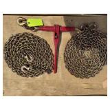 1- 5400 lb Ratchet Binder/ 2- 5/16" Chains