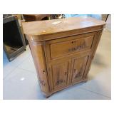 Wooden Cabinet w/Carved Designs
