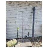 5 - Fishing Rods, Rod Tube, Tackle Box