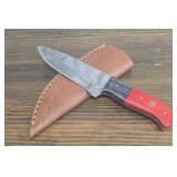 Damascus Knife w/ Sheath