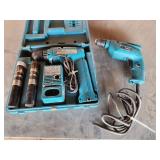 2- Makita Drills 3/8" w/ Charger and 2 Batteries