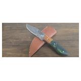 Damascus Knife w/ Sheath