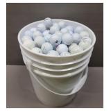 5-gal Bucket of White Golf Balls - Approx 300