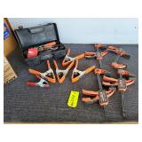 Bench Clamps/Tool Box w/Tools