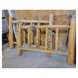 Wooden Lodge Pole  Foot and Head Board