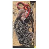 Two- 7 ft Double Legs Lifting Chains Slings