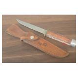 Knife w/ Leather Sheath