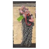 Two- 7 ft Double Legs Lifting Chains Slings