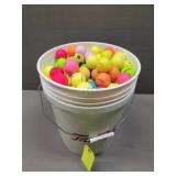 5-gal Bucket of Colored Golf Balls - Approx 300