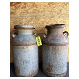 2-- Vintage Milk Cans