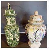 2 - Glass Ginger Jars