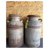 2-- Vintage Milk Cans