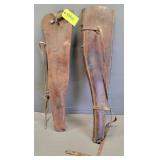 2-- Leather Rifle Scabbards