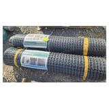 2 Rolls Plastic Mesh Safety Fencing