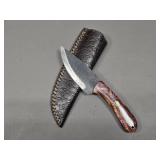 High Carbon Knife w/ Leather Sheath