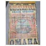 Antique Union Pacific Rail Road Poster 1869