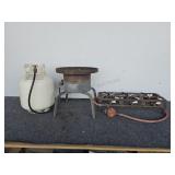 Propane Burner, 3 Burner Stove Top w/ Tank