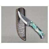 High Carbon Knife w/ Leather Sheath
