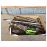 Crate of Pry Bars, Wedges & More