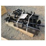 Set of 9 Mini Excavator Attachments