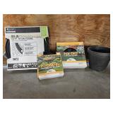 3 Boxes of Garden Edging & Planting Pot