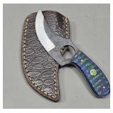 High Carbon Skinner Knife w/ Leather Sheath