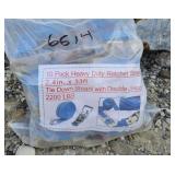 Blue 10 Pack Heavy Duty Ratchet Straps