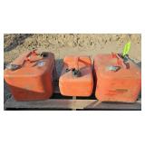 3 Gas Cans