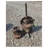 Antique Fruit Press & Vintage Burner