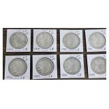 8-- Morgan Silver Dollars