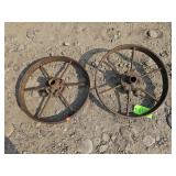 2-- Vintage Metal Wheels