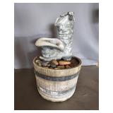 Cowboy Boot and Hat Fountain