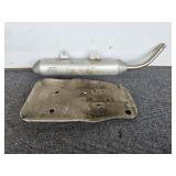 KTM Motorcycle Muffler & Skid Plate
