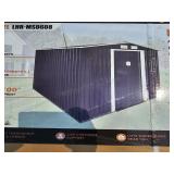 6 ft X 8 ft Galvanized Apex Roof Metal Shed