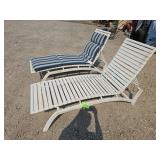 2-- Chaise Loungers & Cushion