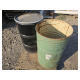 2 - 50-Gallon Drums