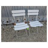 2-- Metal Patio Chairs
