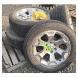 4 - Bridgestone Tires 275/55R20 w/ Wheels