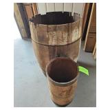 2-- Wood Barrels