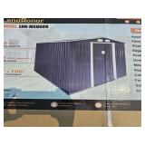 6 ft X 8 ft Galvanized Apex Roof Metal Shed