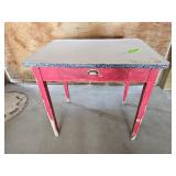 Vintage Red Table