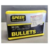 100 - 38cal Reloading Bullets - Speer