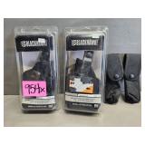 2 - NEW Blackhawk Hip Holsters & 2 - New Mag Cases